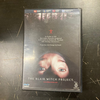 Blair Witch Project DVD (VG+/VG+) -kauhu-